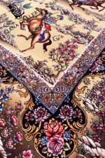 Vintage Design Cream Persian Carpet Code : H9617 -Винтидж дизайн крем персийски килим Код: H9617