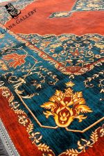 Червен персийски килим с винтидж дизайн - Код: DC10
