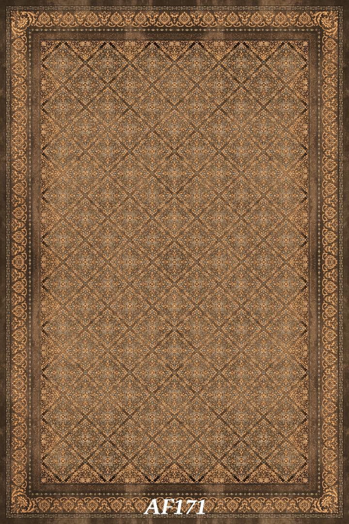 Кафяв персийски килим с класически дизайн -Код :AF171