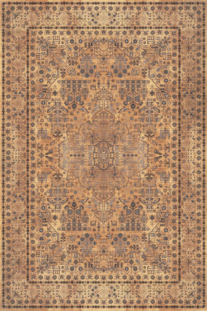 Персийски килим в кремав цвят с класически дизайн – Код: MT63