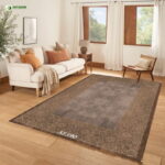 Килим с кафяв и сив цвят Персийски килим с класически дизайн – Код: AF390