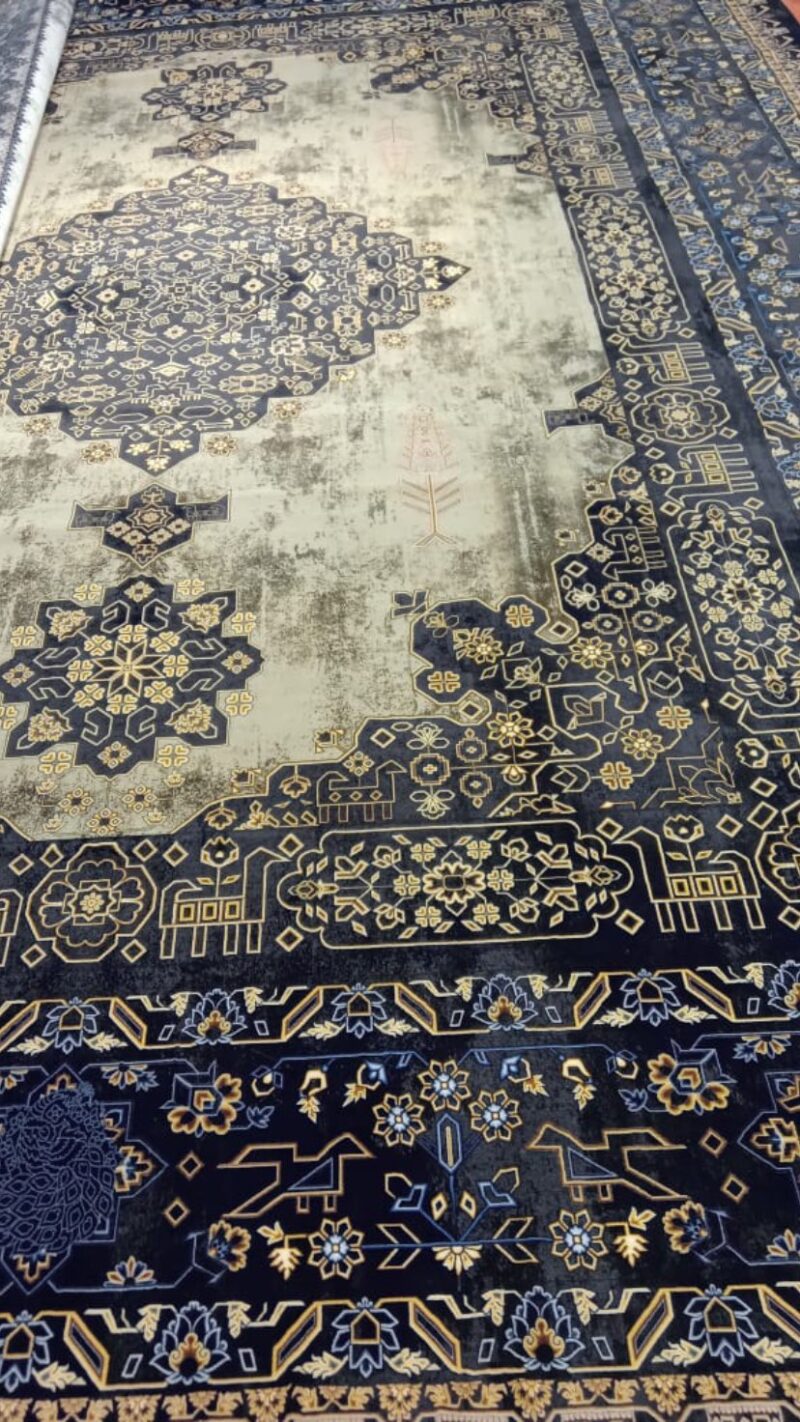 Персийски килим в сив ретро дизайн – Код: DF30