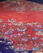 Персийски килим с класически дизайн, червено и син килим – код MT270