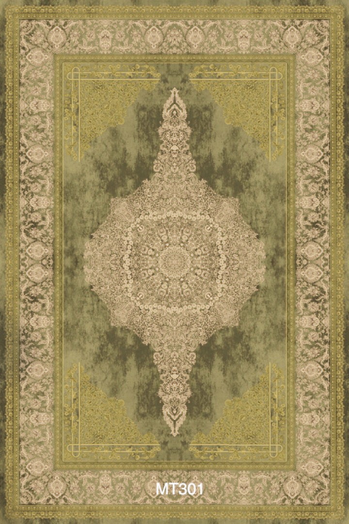 Килим с класически дизайн Златист персийски килим–код MT304