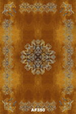 Килим с неокласически дизайн Кафяв и златист персийски килим -Код :AF350