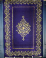 Modern Design Golden Blue Persian Carpet –Code V4659