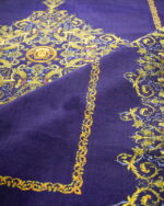 Modern Design Golden Blue Persian Carpet