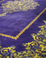 Модерен дизайнерски килим Сив и розов персийски килим – код IVY21