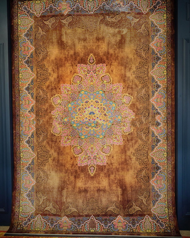 Кафяв персийски килим с класически дизайн – Код: MT212