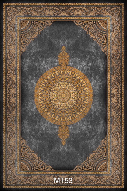Classic Design Carpet Black and Brown Persian Rug–Code MT53