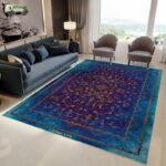 Килим с неокласически дизайн Персийски килим в син цвят–код X175