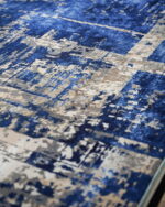 Modern Design Carpet Blue Persian Rug–