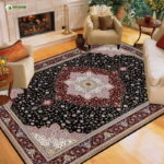 Red and Black Classic Design Carpet Persian Rug–