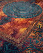 Orange Modern Design Carpet Persian Rug
